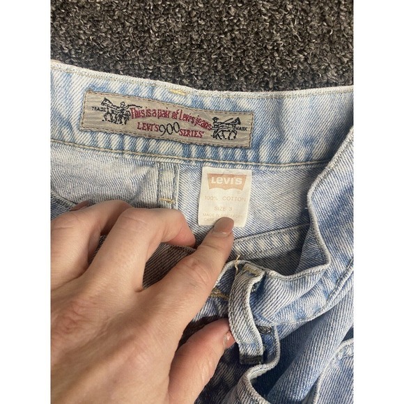 Levi’s Silver Tab Jeans Women’s Juniors Size 3 Hipster Fit Denim 90s Light Wash - Picture 4 of 8
